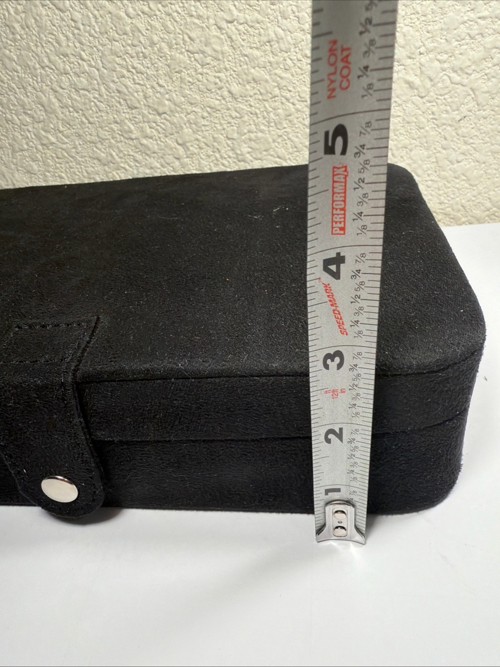 Black Jewelry Travel Case with Snap Closure - Picture 9 of 11